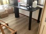 Kunststof moderne eettafel, Huis en Inrichting, Tafels | Eettafels, Ophalen, Kunststof, Gebruikt, 100 tot 150 cm