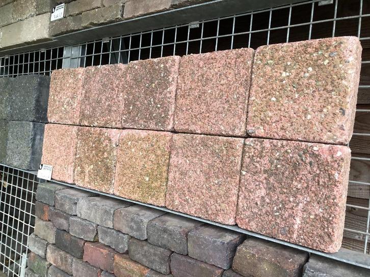 Dubbelklinkers Wzu, Betonstenen, gebruikt 8 cm Heidekleur, Tuin en Terras, Tegels en Klinkers, Gebruikt, Klinkers, Beton, 10 m² of meer