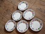 6 oude  petit four bordjes bavaria Z.S.&C met bloemen, Antiek en Kunst, Antiek | Servies los, Ophalen of Verzenden