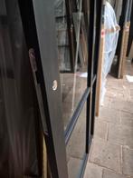 83x201cm binnendeur opdek R staallook zwart rookglas SL2, Ophalen, 80 tot 100 cm, ., Glas