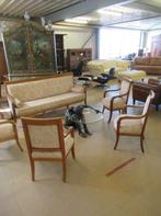 Oer 11510 vroeg Biedermeier kersen bank met 4 fauteuils, Ophalen
