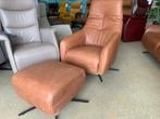 Relaxfauteuil relax stoel dik leer gratis bezorgd, Ophalen of Verzenden, Nieuw, Leer