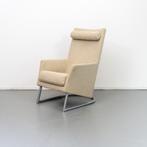1x Montis Madonna Fauteuil Beige Stof - Metaal Sledepoot, Niet ingevuld, Gebruikt, Niet ingevuld, 75 tot 100 cm