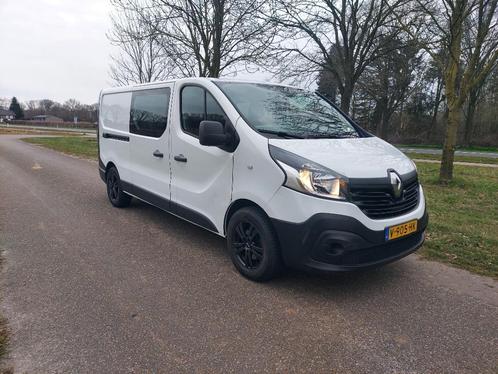 Renault Trafic 1.6 DCI 92KW 2017 Wit Dubbel Kabine 115000 KM, Auto's, Bestelauto's, Bedrijf, ABS, Airbags, Airconditioning, Bluetooth