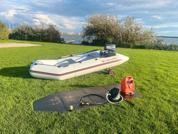 Kolibri Rubberboot met Yamaha 5pk Motor met boot trailer, Watersport en Boten, Accessoires en Onderhoud, Gebruikt, Motor en Techniek