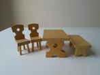 Tofa houten poppenhuismeubels tafel, bank en 2 stoelen, Ophalen of Verzenden, Zo goed als nieuw, Poppenhuis