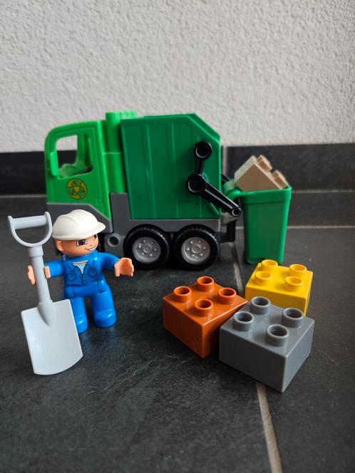 Duplo 4659 Vuilniswagen groen, Kinderen en Baby's, Speelgoed | Bouwstenen, Zo goed als nieuw, Overige merken, Ophalen of Verzenden