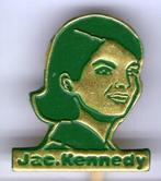 Jac. Kennedy groen op koper speldje ( J_115a ), Verzamelen, Transport, Speldje of Pin, Zo goed als nieuw, Verzenden