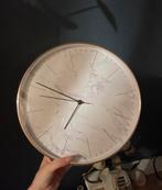 Roze met marmeren klok, Ophalen of Verzenden, Zo goed als nieuw, Wandklok