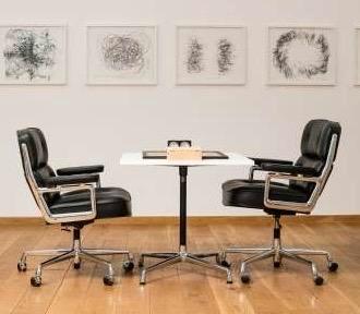 Eames Lobby Chair Leer | Meerdere Kleuren| Nieuw In Doos, Huis en Inrichting, Bureaustoelen, Nieuw, Bureaustoel, Wit, Ophalen of Verzenden