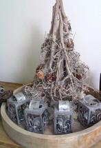 4 x Jean Luigi metalen mini lantaarntjes, Antiek en Kunst, Ophalen of Verzenden