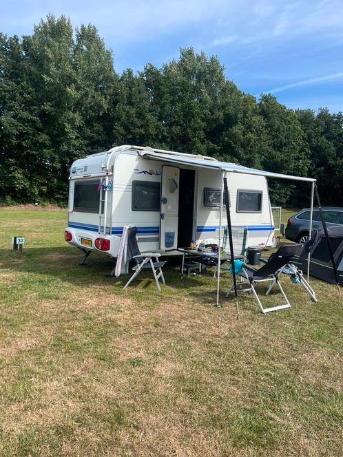 Caravan Hobby Excellent Easy, Caravans en Kamperen, Caravans, Particulier, tot en met 4, 1000 - 1250 kg, Rondzit, Hobby, Dwarsbed