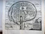 Zeeland,  de stad Middelburg 1400, Stadsplattegrond, 1696, Antiek en Kunst, Kunst | Etsen en Gravures, Verzenden