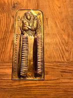 Antiek Koperen Schoenpoetsset Decoratief, Ophalen, Koper