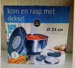RVS Mengkom met Raspdeksel (24 cm) - Nieuw, Huis en Inrichting, Ophalen of Verzenden, Zo goed als nieuw
