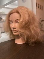 Oefenhoofd echt haar, Sieraden, Tassen en Uiterlijk, Uiterlijk | Haarverzorging, Ophalen of Verzenden, Zo goed als nieuw, Pruik of Haarverlenging