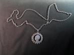 Zilveren stil verzetshanger met jasseronketting WO2. 2118, Ophalen of Verzenden, Zilver