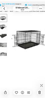 Adori Premium hondenbench 2-deurs zwart met hoes en kussen, Ophalen of Verzenden, Zo goed als nieuw