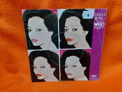 Diana Ross - Who (1982), Cd's en Dvd's, Vinyl Singles, Zo goed als nieuw, Single, R&B en Soul, 7 inch, Ophalen of Verzenden