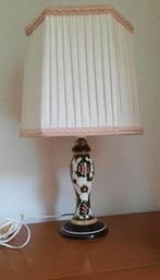 Schemerlampje met voet van Gouds plateel, Antiek en Kunst, Antiek | Keramiek en Aardewerk, Ophalen of Verzenden