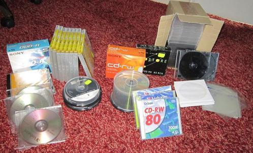 CD's  DVD's  assortiment leeg, Computers en Software, Beschrijfbare discs, Zo goed als nieuw, Overige typen, Herschrijfbaar, Op spindel