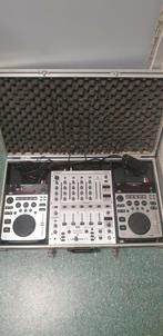 Behringer DJX 700 DJ-set met dubbele cd speler in flightcase, Ophalen, Gebruikt, Dj-set, Behringer