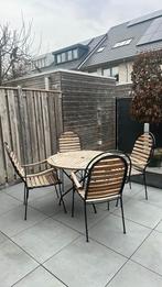 Tuinset met vier stoelen beaufort, Tuin en Terras, Tuinsets en Loungesets, Ophalen, Zo goed als nieuw