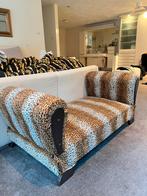 Vintage statement uniek luipaard bankje, Ophalen, Tweepersoons, 75 tot 100 cm, Zo goed als nieuw