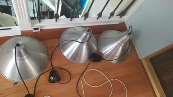 3x IKEA Hanglamp Aluminium - 30cm hoog, 36cm doorsnee beschikbaar voor biedingen