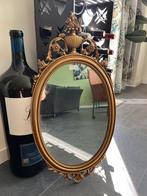 Pieterman gouden houten spiegel, Antiek en Kunst, Antiek | Spiegels, Ophalen, Ovaal, Minder dan 50 cm, Minder dan 100 cm