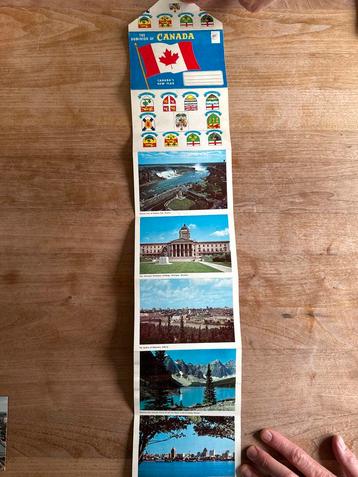 Oude Canadese Panorama Kaart - ongelopen beschikbaar voor biedingen