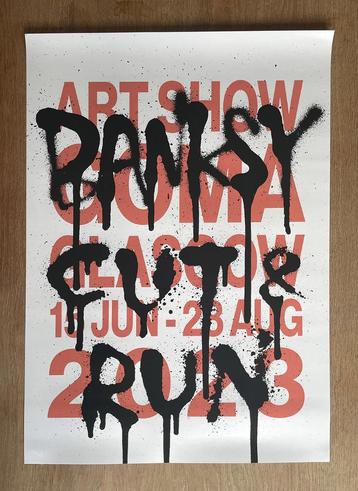 Banksy, Cut & Run, 2 originele posters beschikbaar voor biedingen