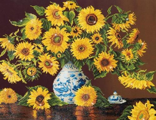 Diamond painting / Dotz Zonnebloemen Sunflowers NIEUW, Hobby en Vrije tijd, Knutselen, Nieuw, Knutselwerk, Ophalen of Verzenden