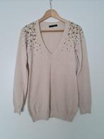 licht beige trui Tiramisu maat S-M met studs, Beige, Ophalen of Verzenden, Maat 36 (S), Gedragen