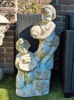 Fontein tuinbeeld engelen beton 83 cm, Tuin en Terras, Ophalen, Beton