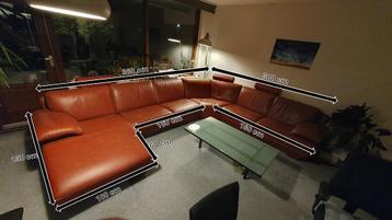 Natuzzi Leren Hoekbank beschikbaar voor biedingen