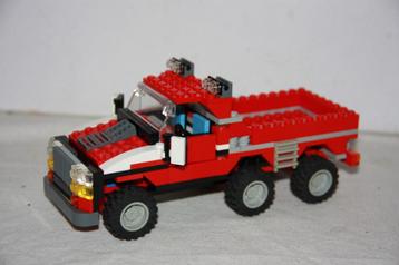 Grote Lego Pick-up, 3-asser met afneembaar dak en ruit