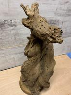 Zittende hond op schijf. Door de natuur gevormd. H 50cmx 22., Antiek en Kunst, Verzenden