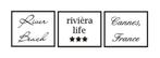 Interieur / decoratiesticker River House Riviera Life 3 luik, The River House, Info@theriverhouse.nl, Nieuw, Ophalen of Verzenden