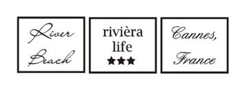 Interieur / decoratiesticker River House Riviera Life 3 luik beschikbaar voor biedingen