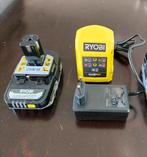 Ryobi One+ Accu 2.0 Ah 18V + acculader - NIEUW, Ophalen of Verzenden, Nieuw