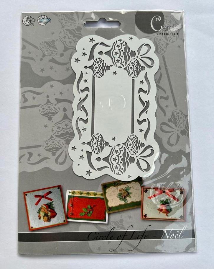 Kerst embossing mal, Hobby en Vrije tijd, Kaarten | Zelf maken, Zo goed als nieuw, Pons of Mal, Kerst, Ophalen of Verzenden