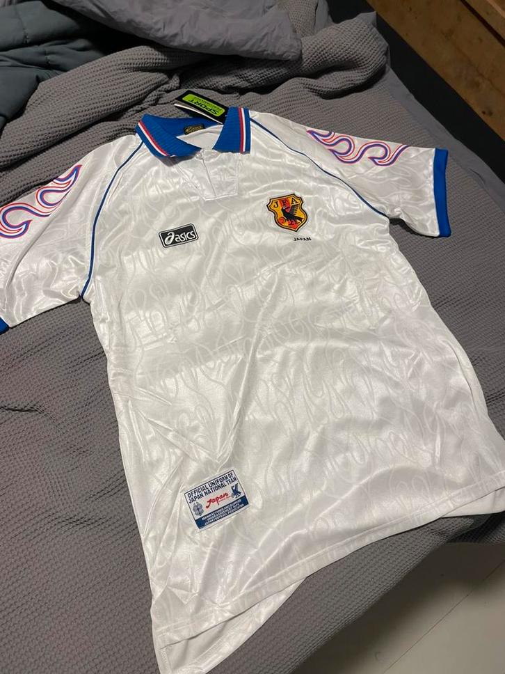 Japan uit shirtje 1998 REPLICA, Kleding | Heren, Sportkleding, Nieuw, Voetbal, Maat 52/54 (L), Wit, Ophalen of Verzenden