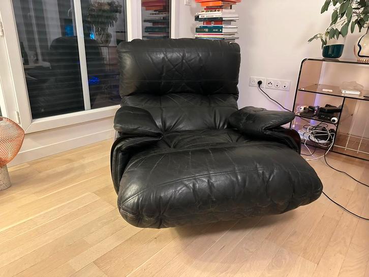 Ligne roset Marsala fauteuil, Huis en Inrichting, Zitzakken, Zo goed als nieuw, Zwart, Ophalen of Verzenden