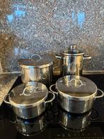 SIGG pannen 18/10 RVS + aspergepan – gas/keramisch, Huis en Inrichting, Keuken | Potten en Pannen, Gebruikt, Keramische plaat