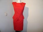 Ted Baker rode jurk apart lijfje mooie taille ritsje rug 2/M, Maat 38/40 (M), Verzenden, Zo goed als nieuw, Knielengte