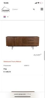 Prachtige Zuiver Travis walnoot houten kast/sideboard, Huis en Inrichting, 150 tot 200 cm, Ophalen of Verzenden, Zo goed als nieuw