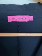 Studio Anneloes zwarte travelstof blazer maat L, Studio Anneloes, Zwart, Maat 42/44 (L), Ophalen of Verzenden