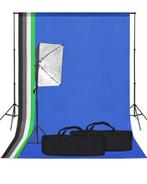 vidaXL Fotostudioset met 5 gekleurde achtergronden & softbox, Audio, Tv en Foto, Fotografie | Fotostudio en Toebehoren, Ophalen