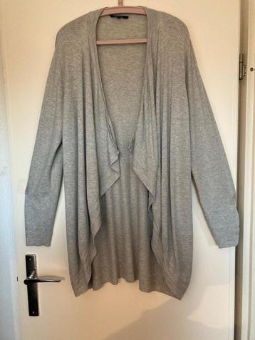 Vest lang open lichtgrijs MS Mode viscose-mix maat 48-50 beschikbaar voor biedingen